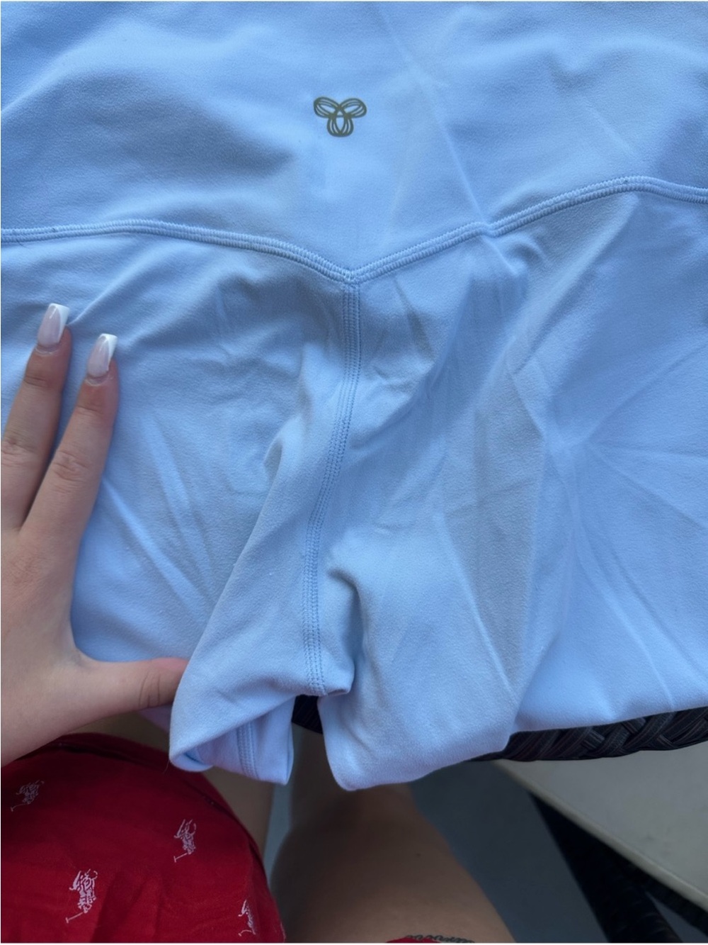 Aritzia Light Blue Women's Zip Jacket and Leggings Set - Picture 5 of 9